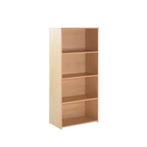 Bookcase (Solid Back Panels) - 1600 - Oak